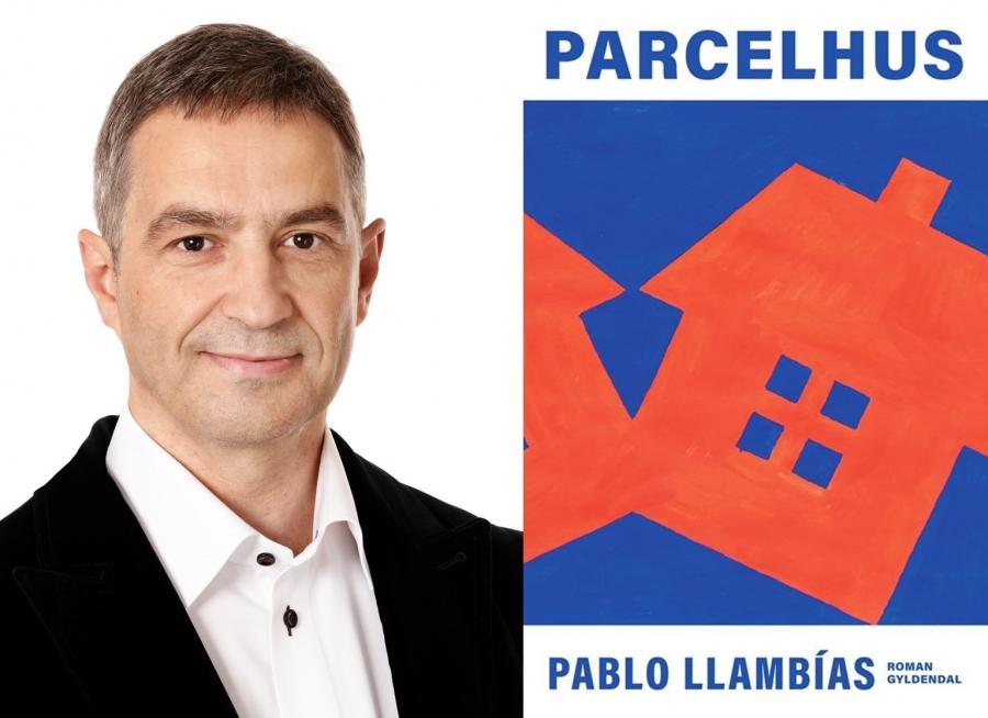 Portræt af Pablo Llambìas og forsiden på hans bog Parcelhus