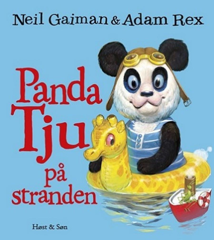 Forside af billedbogen Panda Tju på stranden af Neil Gaiman
