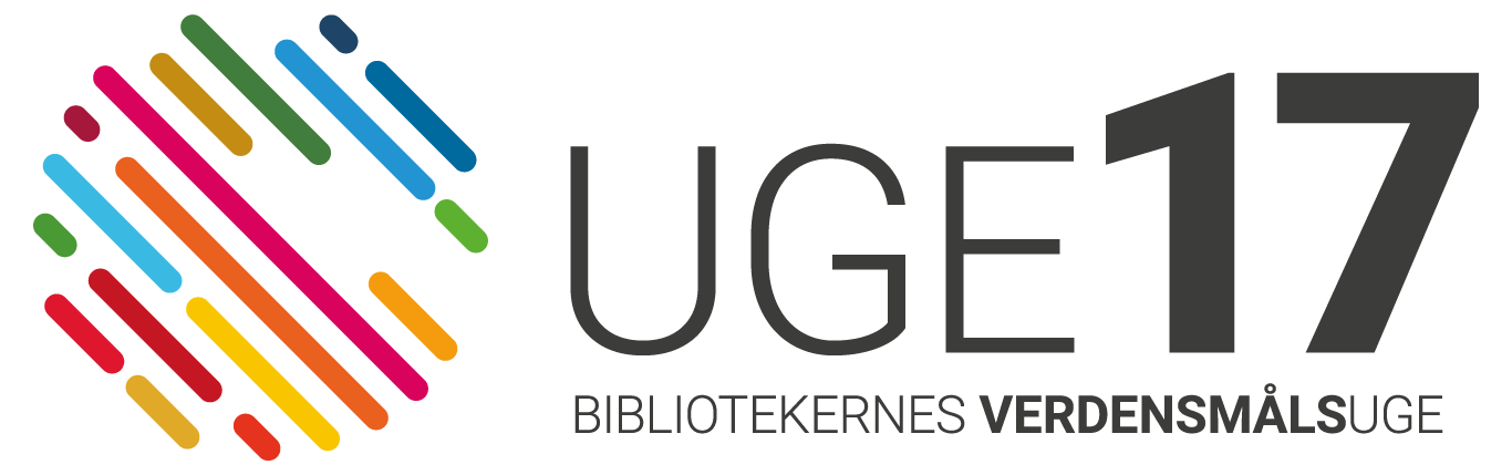 Logo hvor der står Uge17 - Bibliotekernes verdensmålsuge