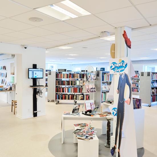 Interiør fra Nibe Bibliotek