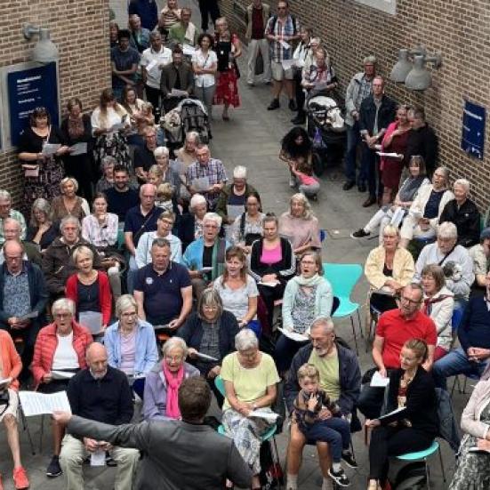 Stemningsbillede fra Arkaden på Hovedbiblioteket