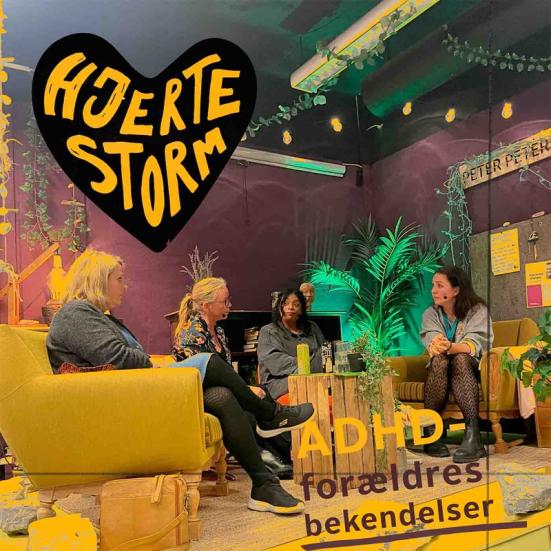 Foto fra optagelse af afsnittet ADHD-forældres bekendelser