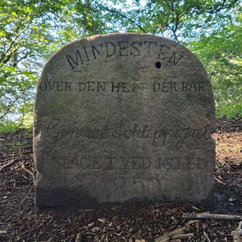 Foto af mindesten for Schleppegrells hest