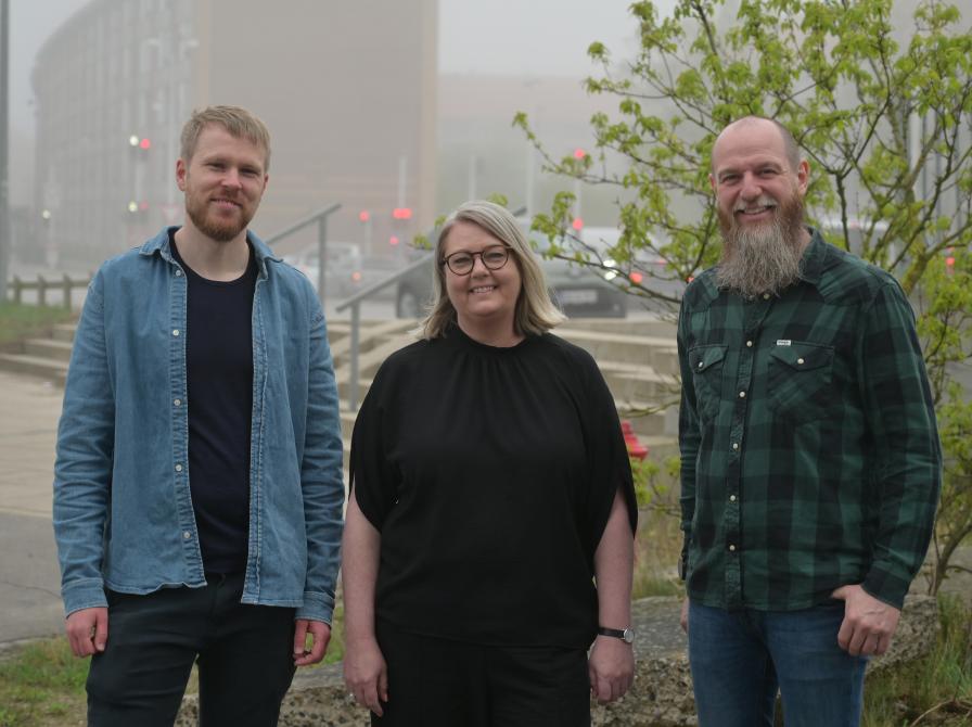 Mikael Odder Nielsen, Tanja Høj Jensen og Jakob Veje Eiríksson fra Center for Mental Sundhed