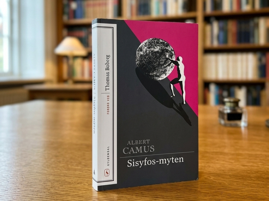 Foto af bogen Sisyfos-myten af Albert Camus.